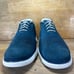 Cole Haan ZeroGrand SUEDE Mens Size 12M Wingtip Oxford Shoes Blue Laser