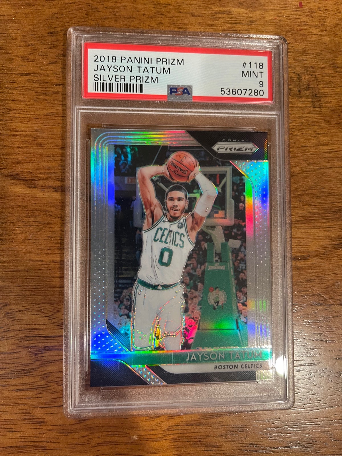 2018 Jayson Tatum Panini Silver Prizm Mint 9