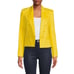 NEW L'AGENCE yellow Linen Blend Cropped Blazer Size 2