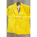 NEW L'AGENCE yellow Linen Blend Cropped Blazer Size 2