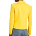 NEW L'AGENCE yellow Linen Blend Cropped Blazer Size 2