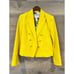 NEW L'AGENCE yellow Linen Blend Cropped Blazer Size 2