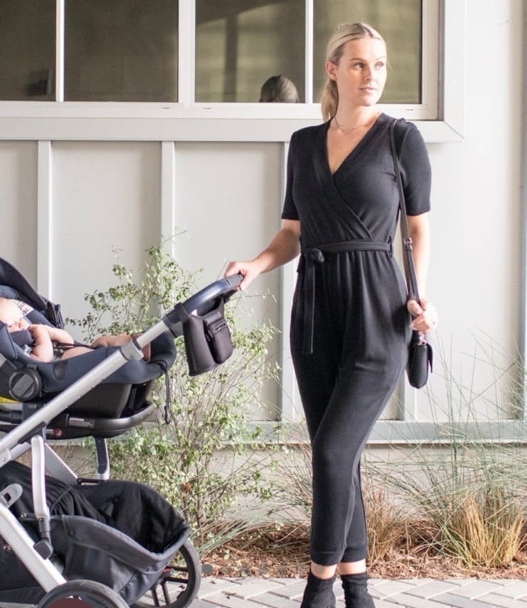 NWT Kindred Bravely Medium Black Around the Clock Nursing Jumpsuit