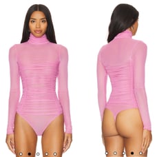 Free People Intimately Under It All Bodysuit in Fiji Flower Pink Size XL