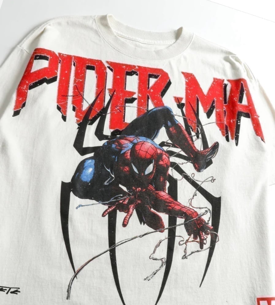 CIVIL REGIME X DARC SPORT X MARVEL SPIDERMAN “SPIDERMAN WEBS” SHIRT - X LARGE