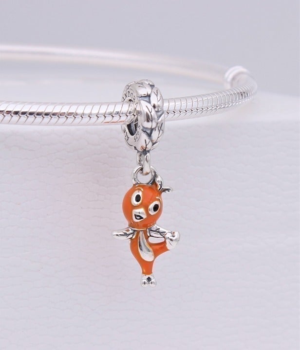 New PANDORA Disney Parks Florida Orange Bird Dangle Charm