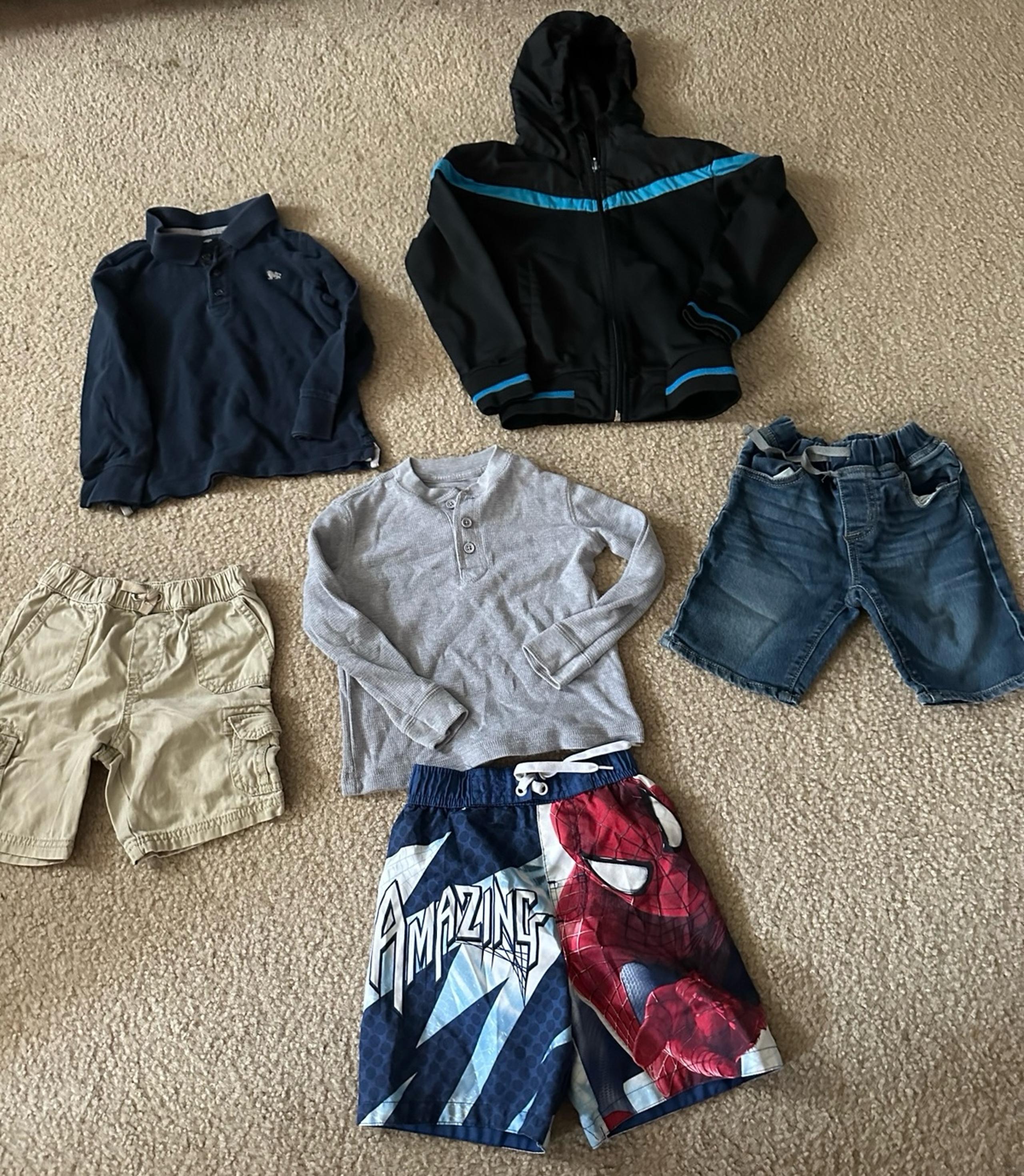 Kids Clothing Bundle with Spider-Man Shorts size 4T