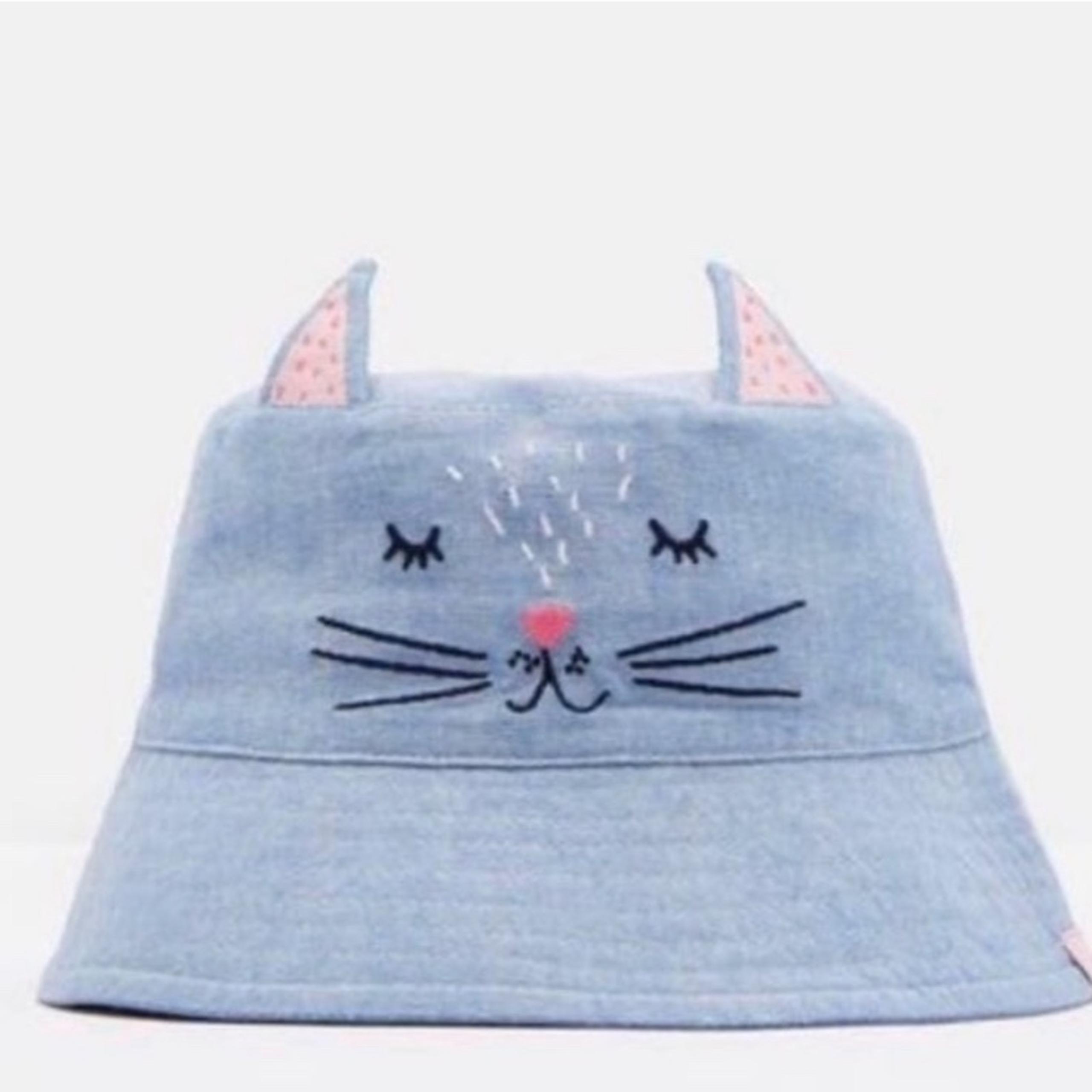 Joules kitten bucket hat 3/7 years