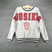 PINK Victoria's Secret Womens Sweater Gray XS IU Hoosiers Embroidered Big Logo