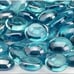 DOMED RED GLASS HEART & ROUND BLUE SEAGLASS STONES LOT TOTAL 128 (2 lb) PIECES!