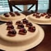 DOMED RED GLASS HEART & ROUND BLUE SEAGLASS STONES LOT TOTAL 128 (2 lb) PIECES!