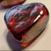 DOMED RED GLASS HEART & ROUND BLUE SEAGLASS STONES LOT TOTAL 128 (2 lb) PIECES!