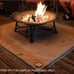 New & Sealed Fireside Outdoor Ember Mat 68 x 60 Fire Pit & Grill Mat, MSRP 70