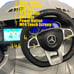 Mercedes Benz Ride On Car with built-in MP4 Player, LED wheels - Silver