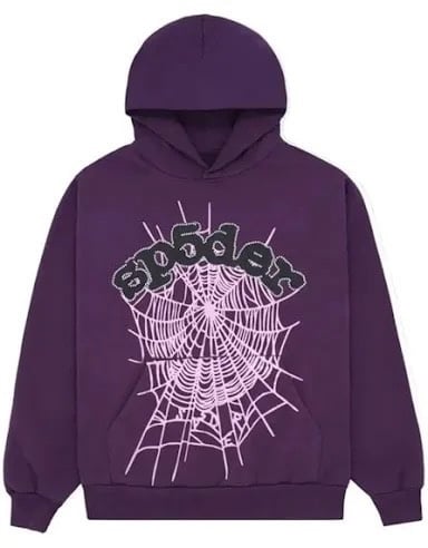 Purple OG Web Sp5der Hoodie