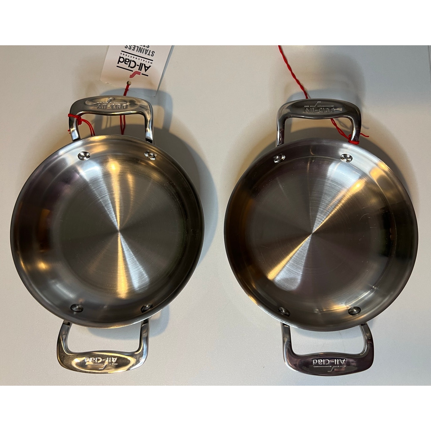 NEW Set of 2 All Clad Stainless Steel 6 Gratin Pans