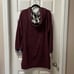Burgundy Hoodie Dress