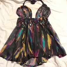 rainbow butterfly top