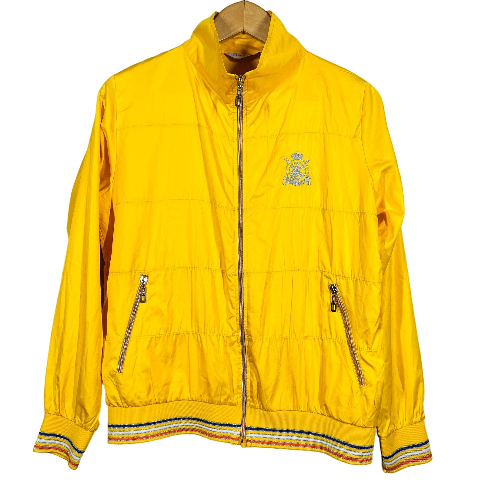 Vintage Pol Neh Mang Windbreaker Jacket Ladies Golf Sports Yellow - M