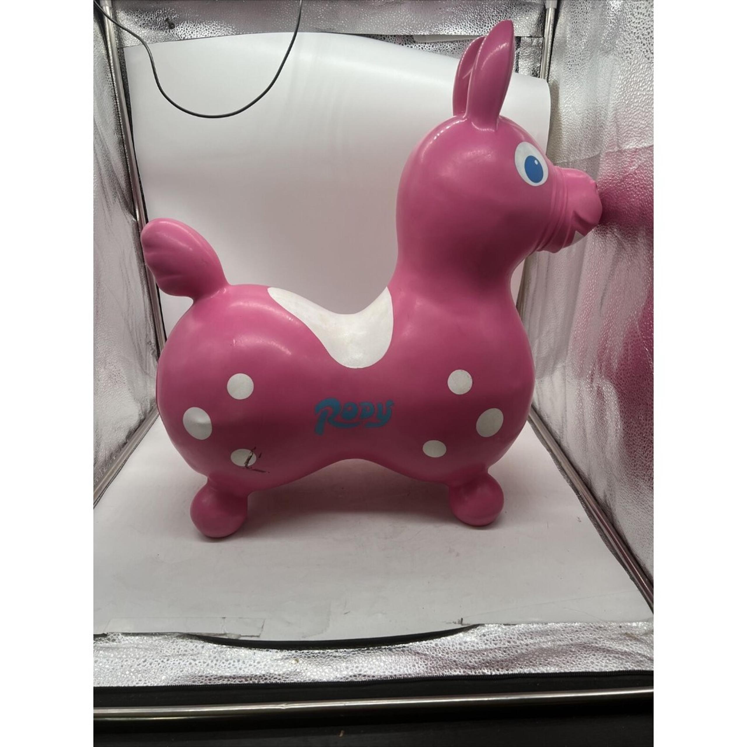 Gymnic Kettler Original Rody Bounce Horse Toy Inflatable Pink Pony Horse Vintage