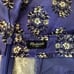 Madewell Deck Shorts Mid Rise Cotton Linen Wood Cut Blue Floral Back Zip