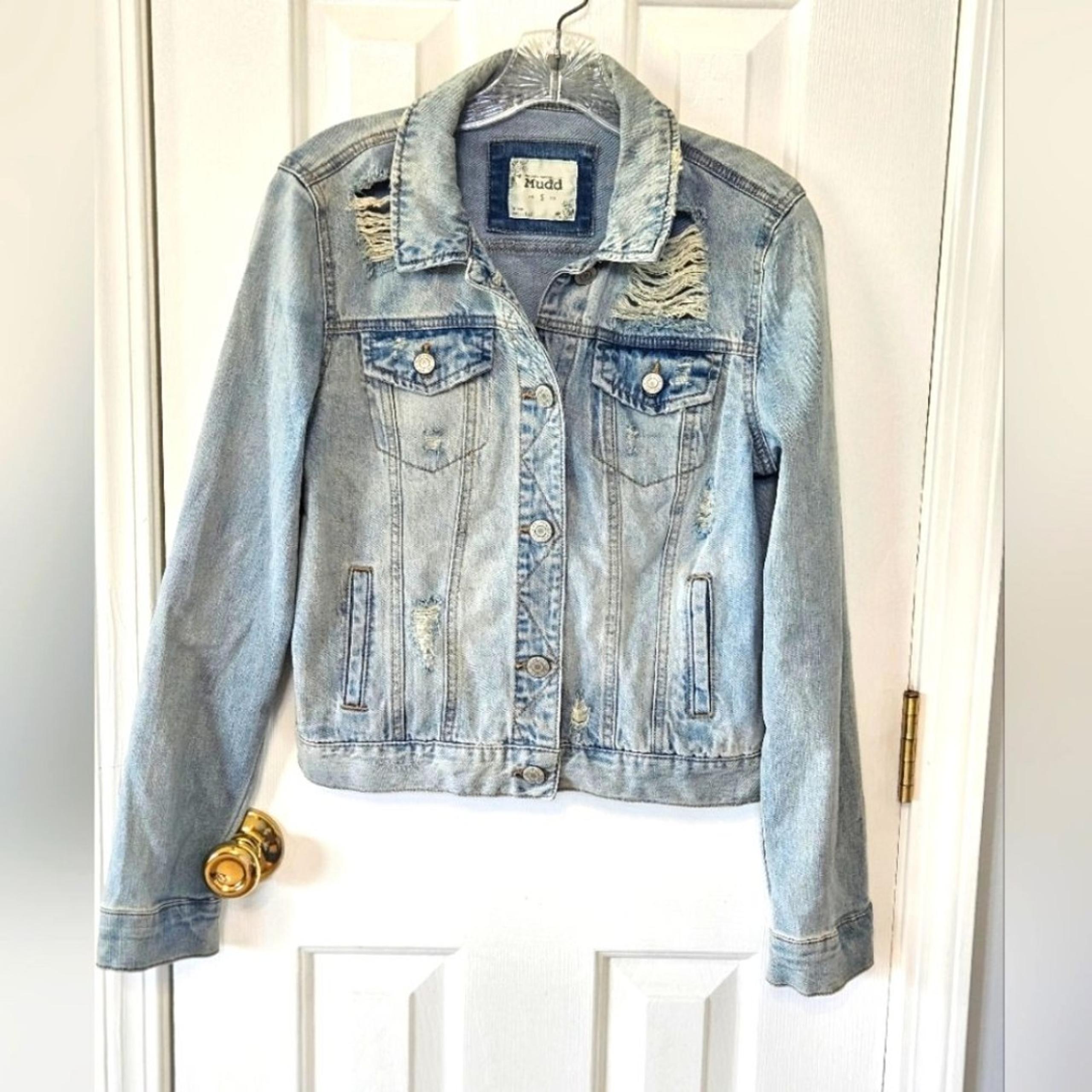 Mudd Denim Jeans jacket light wash size small