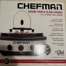 Chefman Triple Slow Cooker