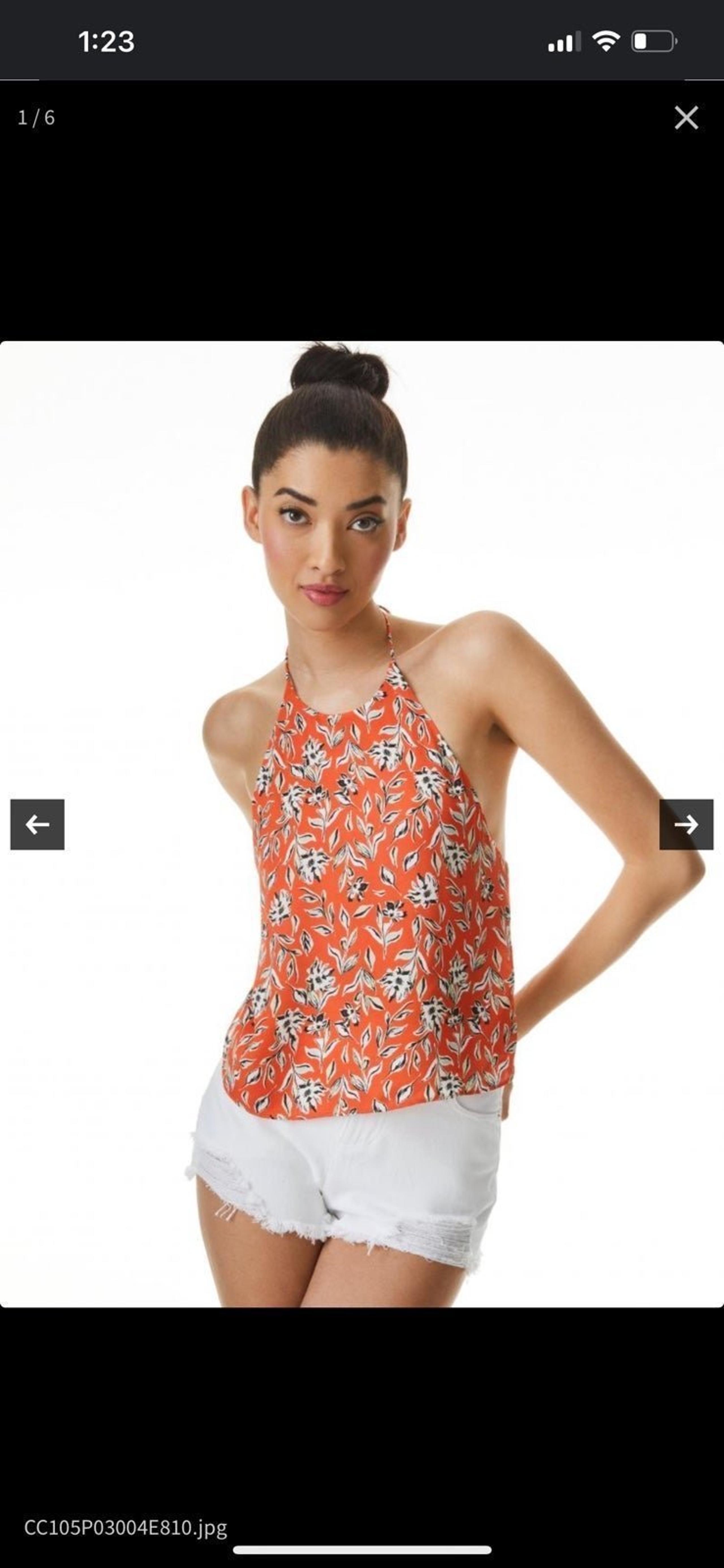 Alice + Olivia frenchie halter top in free swinging sienna