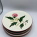 Vintage Stangl Pottery 6 Bread Plates Set of 4 Thistle Design