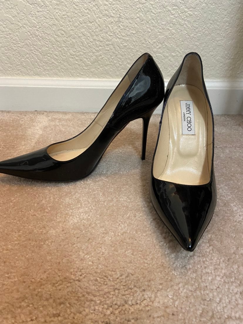 Jimmy Choo Black Patent Heels
