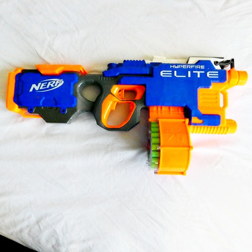 Nerf N-Strike Elite Hyperfire With 25 Dart Drum Magazine And 25 New Darts