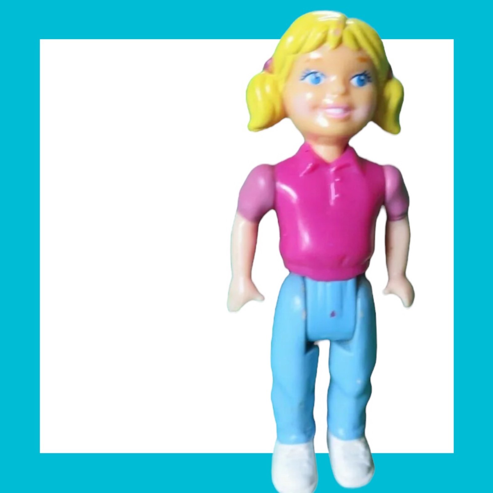 PLAYSKOOL Dollhouse People TODDLER GIRL Sister DOLL loving family Figure RARE