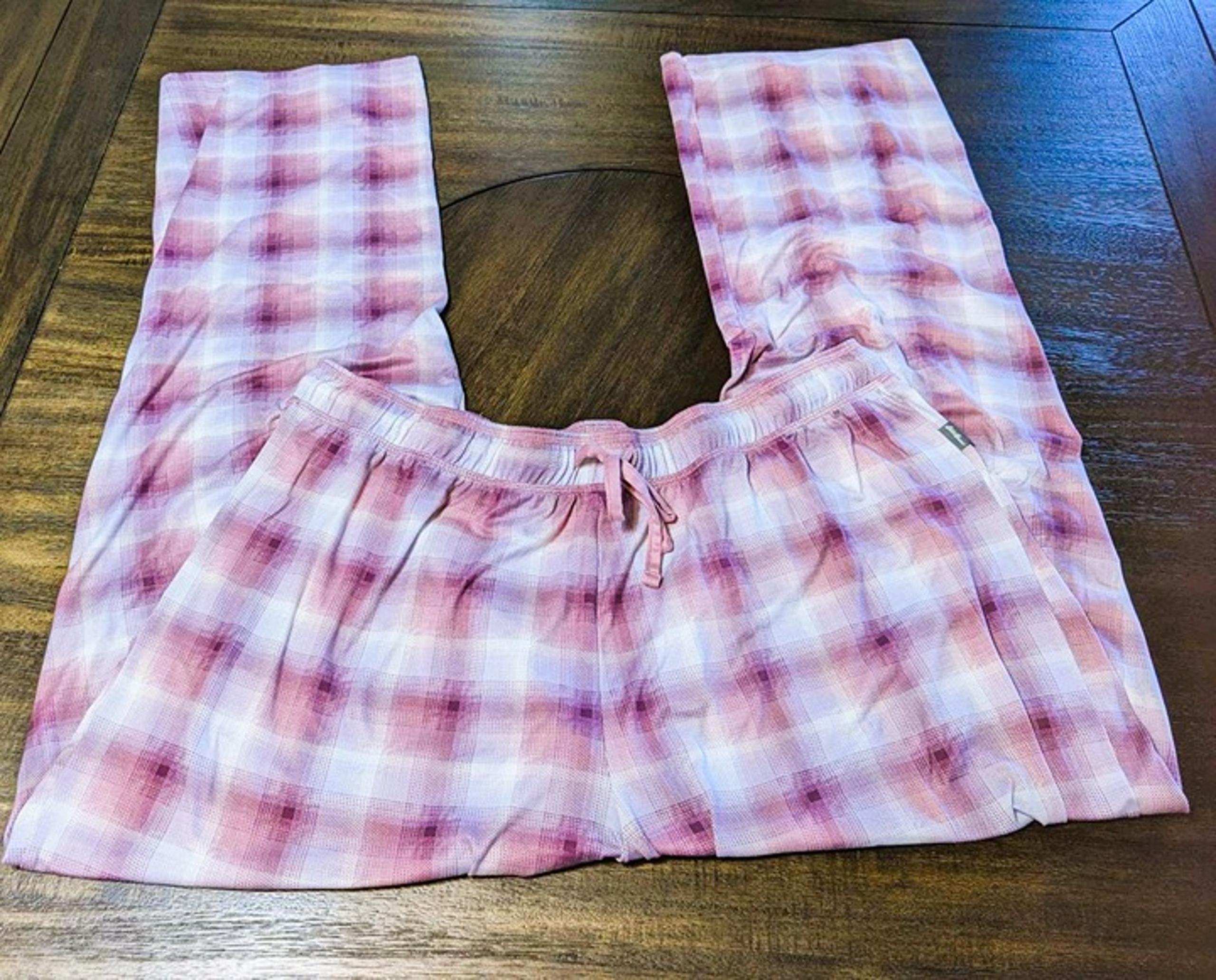 Eddie Bauer Pink Plaid Pajama Pants Women's size XXL