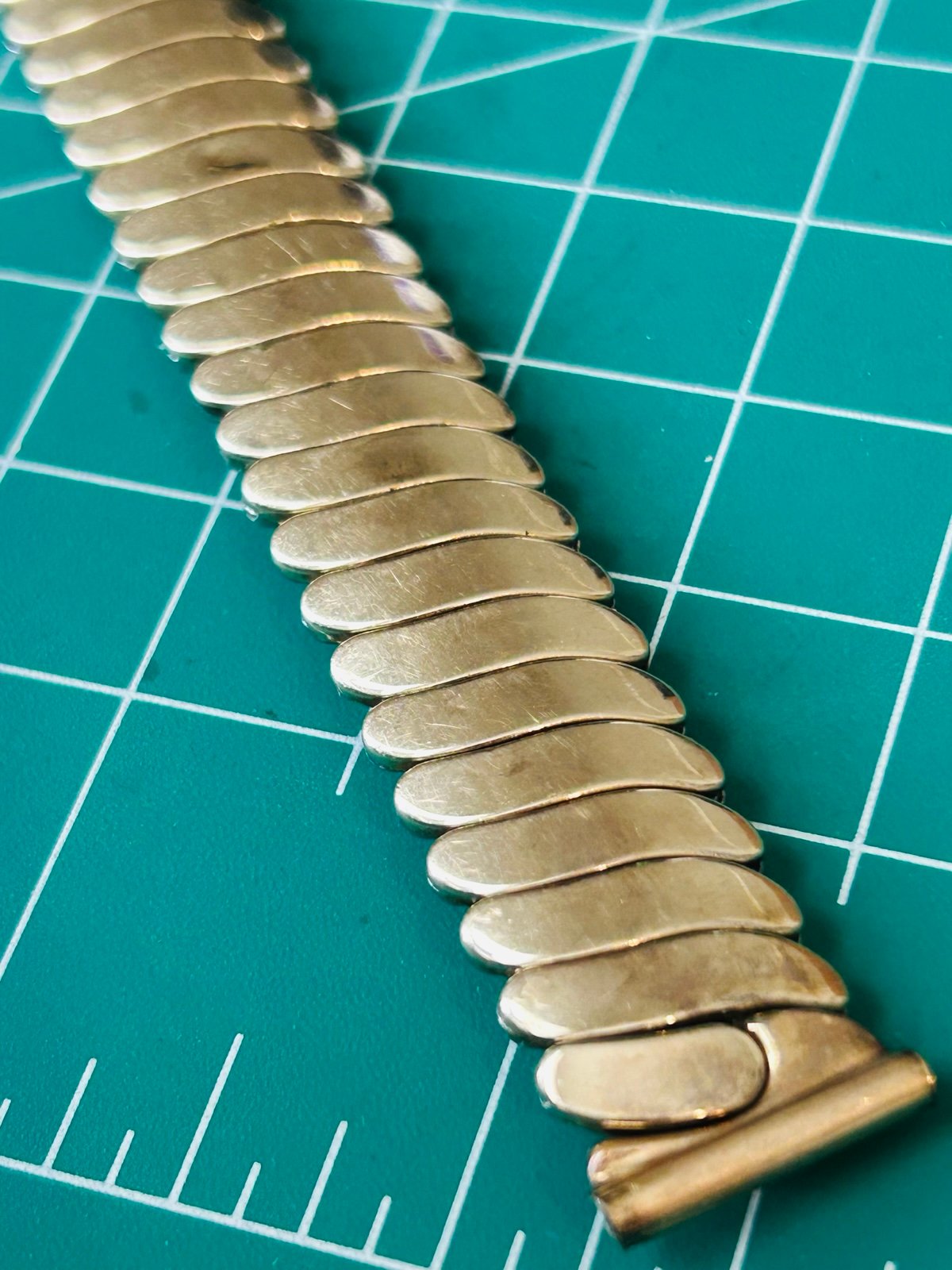 Extra Large XL - 1/20 10k Gold Filled Vintage Watch Band Expansion 16mm - Made i
