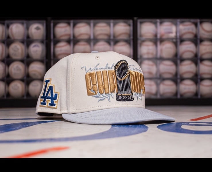 Los Angeles LA Dodgers 2024 World Series Champions SnapBack Parade New Era White