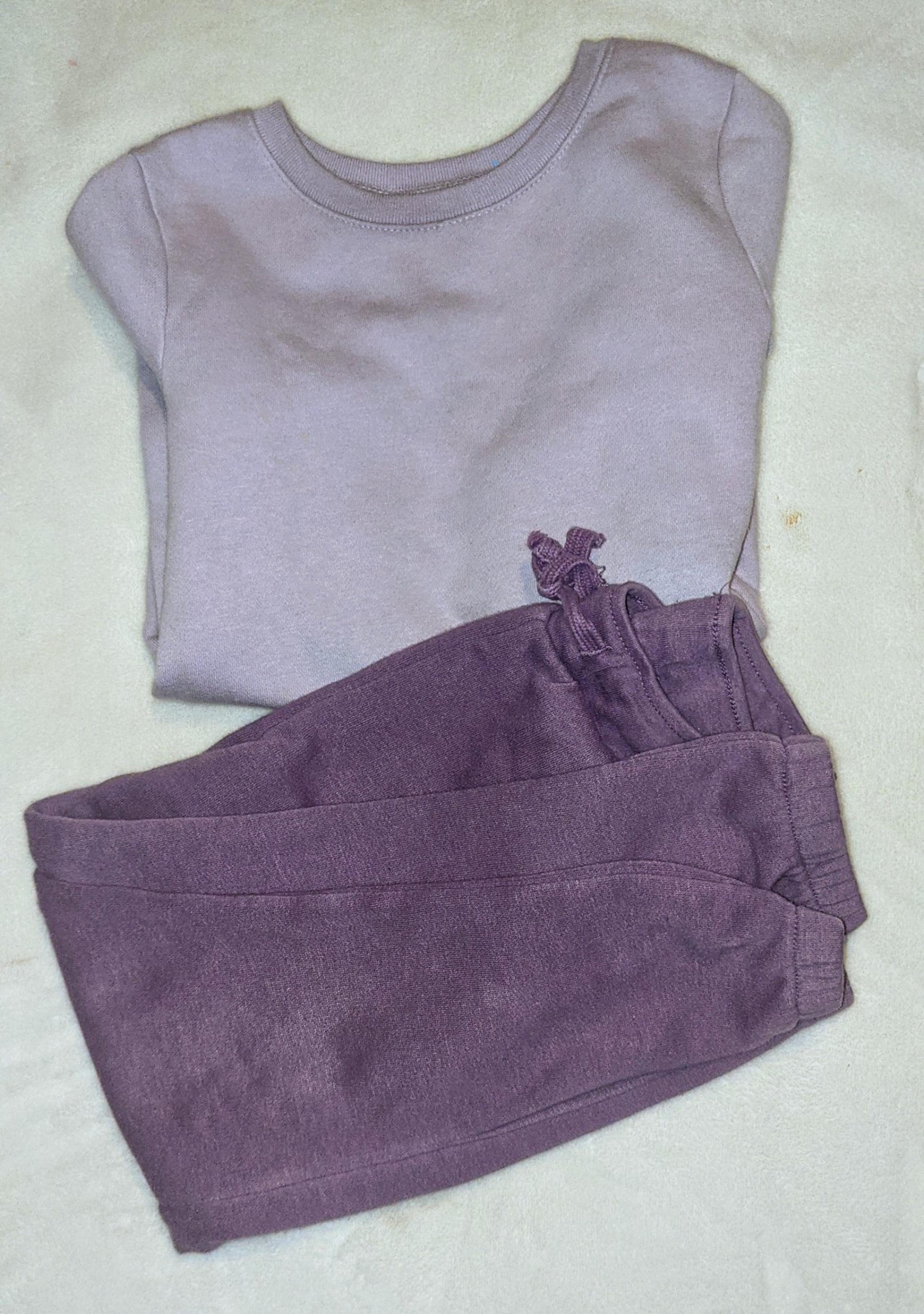 Girls Purple Sweat Pants & Top SZ 5T