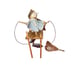 Handmade Rustic Man Woman Fishing Dock Figurines Fisherman Sculpture Collectible
