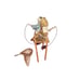 Handmade Rustic Man Woman Fishing Dock Figurines Fisherman Sculpture Collectible