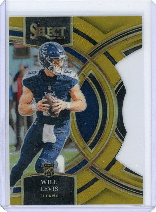 2023 Panini Select Premier Level #148 Will Levis RC Gold /10 Die Cut Rookie
