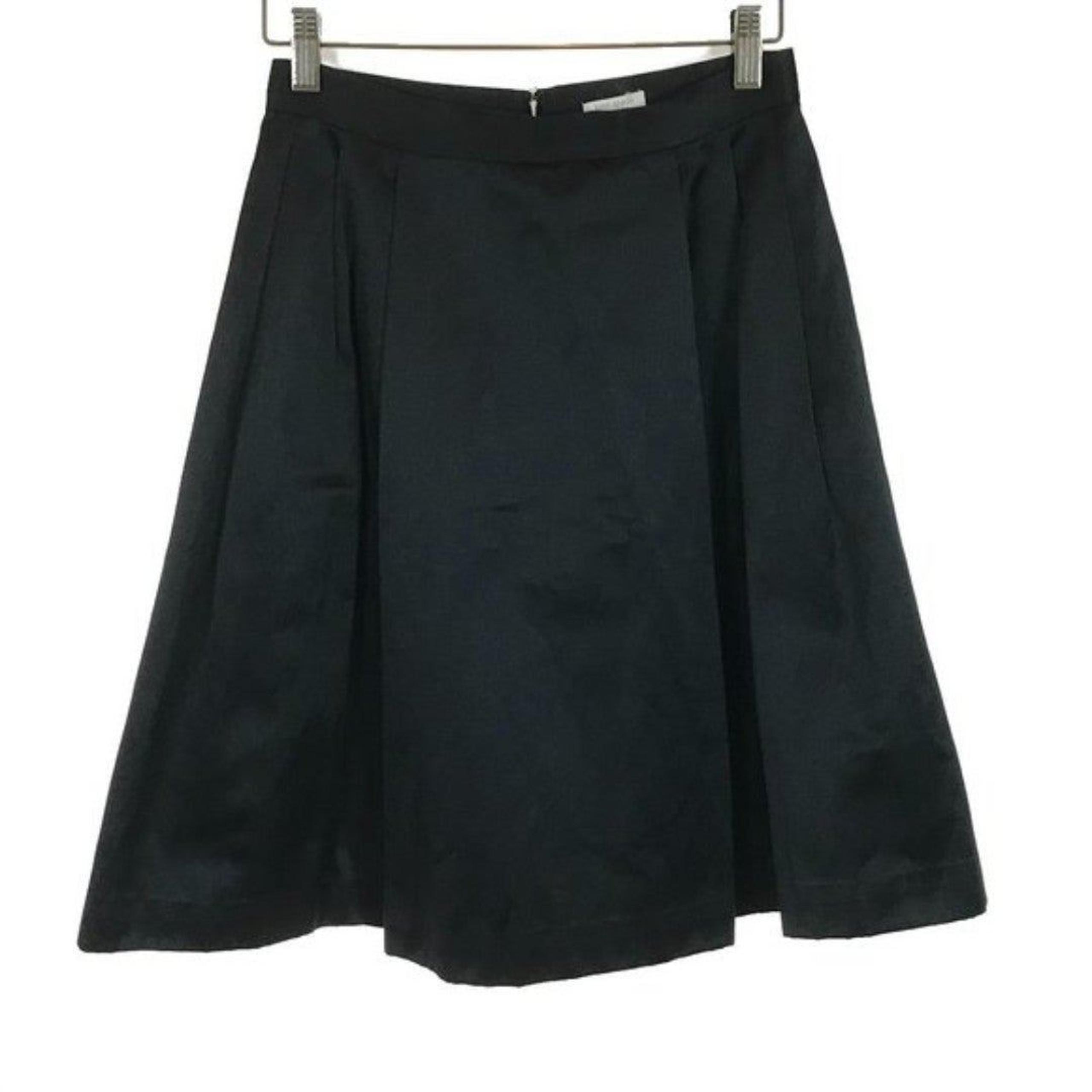 Womens Size 2 Kate Spade New York Black Silk-Lined Satin A-Line Mini Skirt