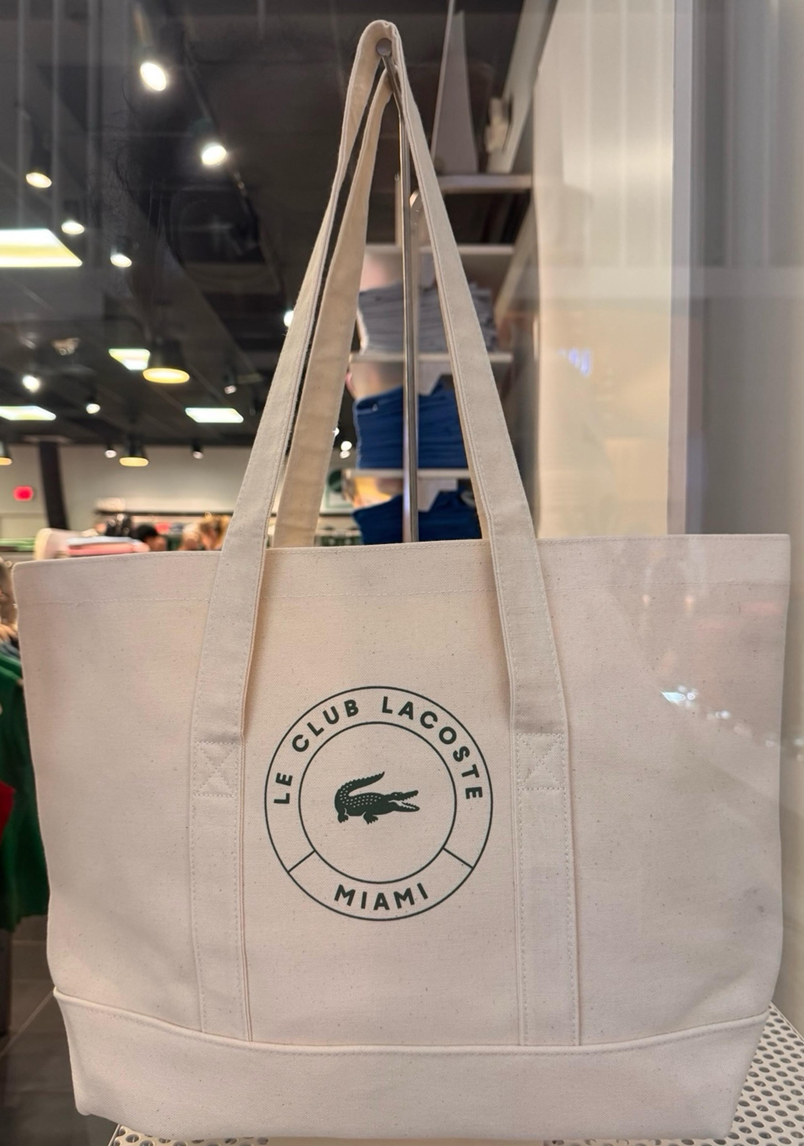 Lacoste Le Club Lacoste Miami Open Canvas Tote Bag