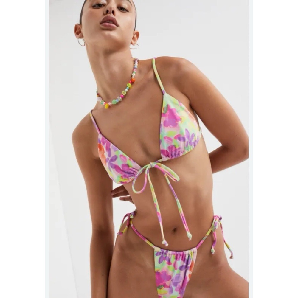 For Love And Lemons Cydney Bikini bottom Watercolor S 109