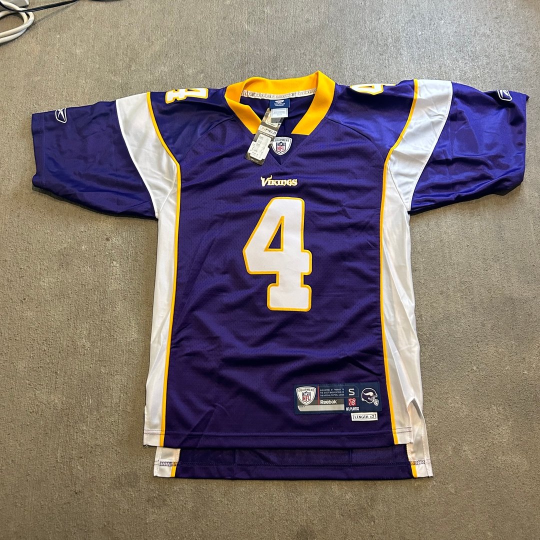 Reebok Minnesota Vikings Brett Farve size S/small m NFL Jerseys new with tags