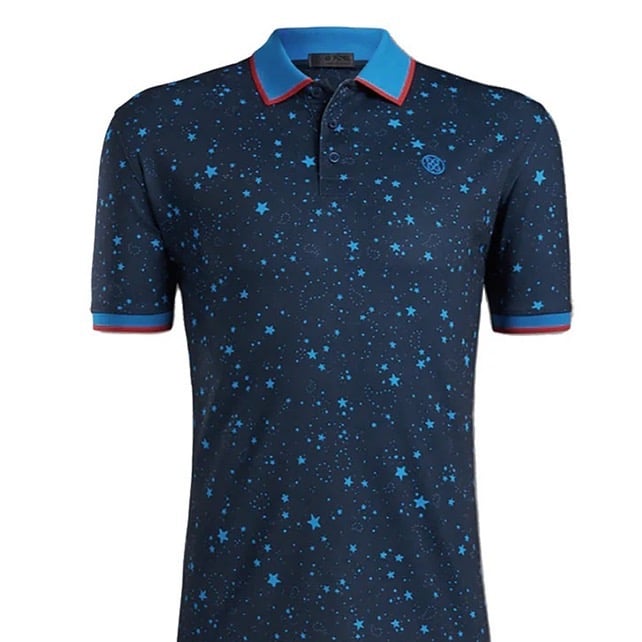 G/Fore Men's Large Constellation Twilight Polo MSRP 120 Sold Out Colorway