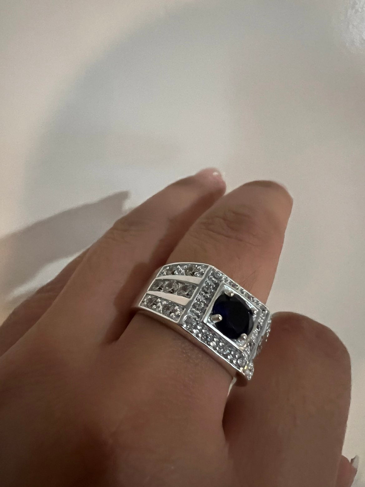 Mens high quality sterling silver ring