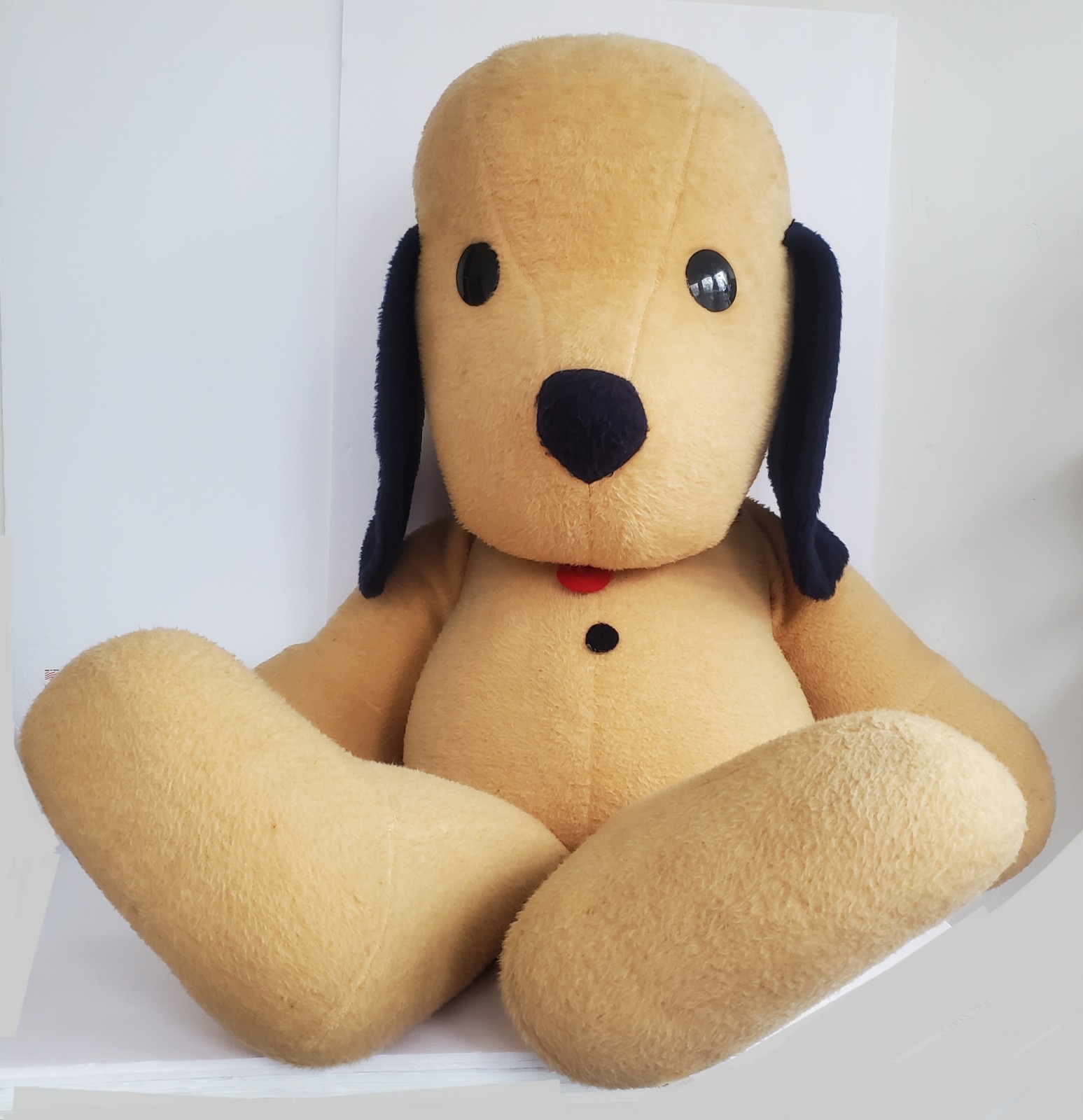 Vintage Animal Fair Eden Henry 1971 Oversized 44 Dog Plush Stuffed Animal HTF