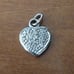 Diamond Heart pendant. 10 KARAT white gold