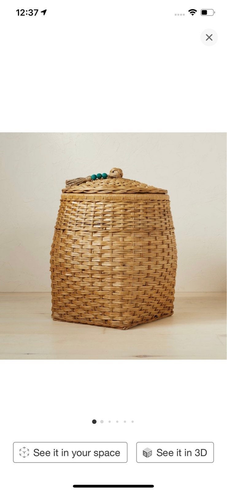 Opalhouse Jungalow rattan basket