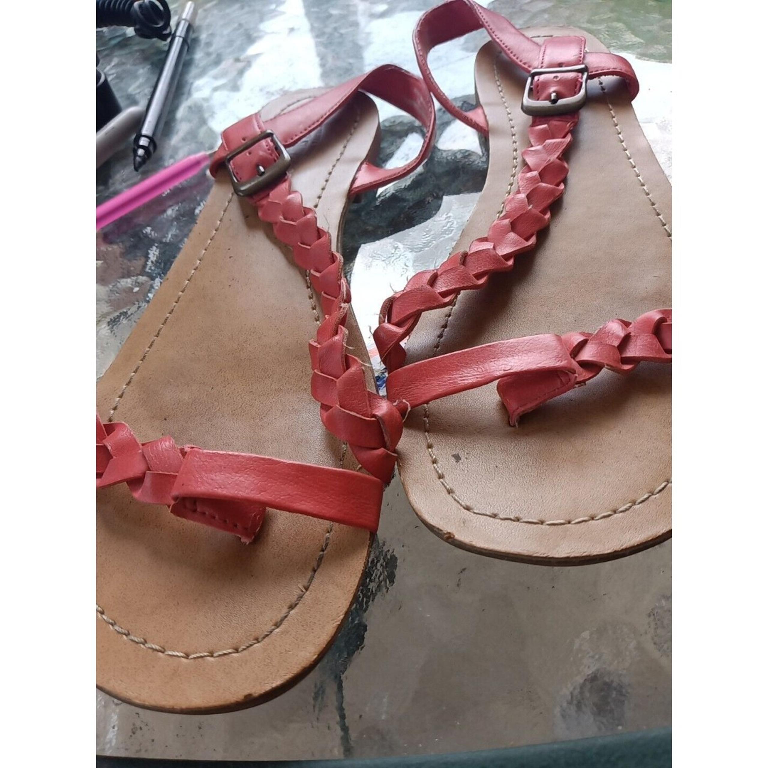 Pink Braided Sandals From Mossimo Size 8