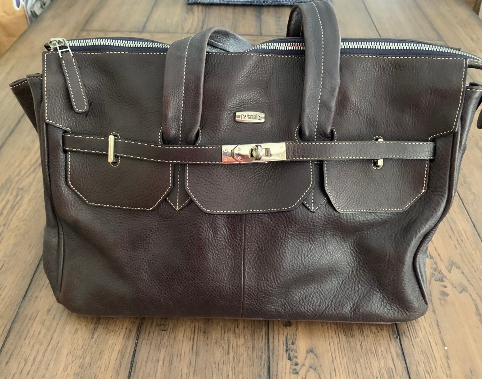 Leather hand bag
